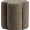 Light en Living Poef 38x38x45 cm NALANI donker bruin