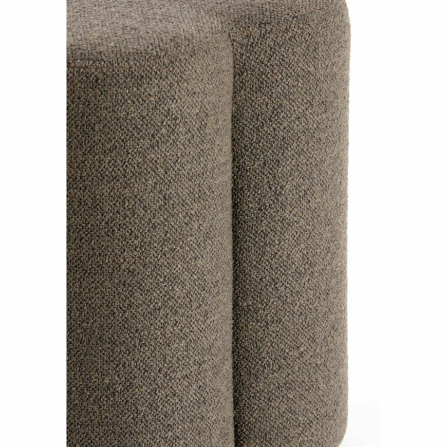 Light en Living Poef 38x38x45 cm NALANI donker bruin