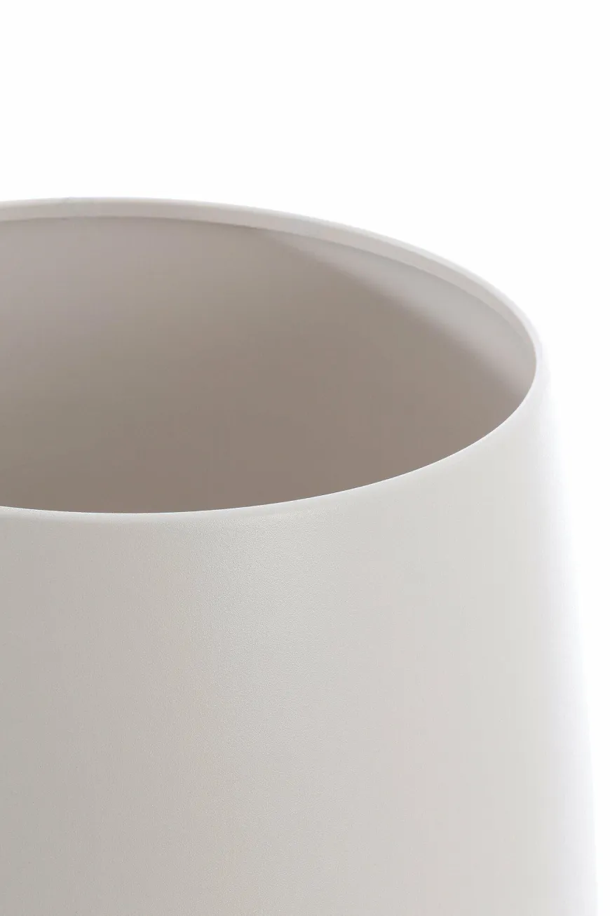 Light en Living Pot deco op voet Ø36x50 cm KARUNA hout+mat crème