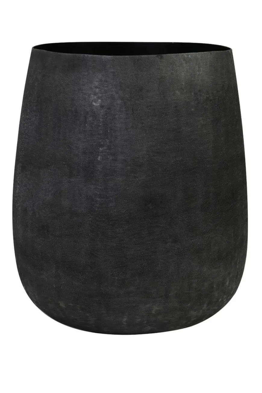 Light en Living Pot deco Ø39x42 cm GENOLI mat zwart
