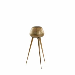 Light en Living Pot op voet deco Ø44x124 cm MARIELLE goud