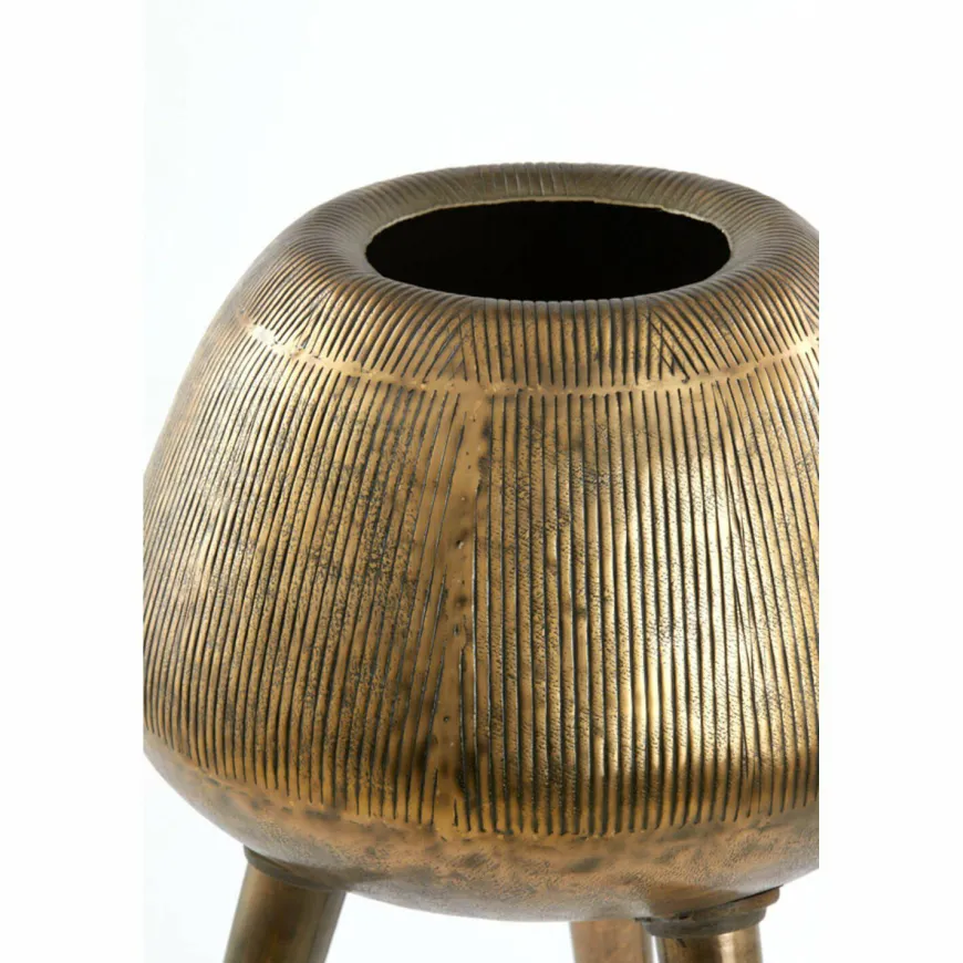 Light en Living Pot op voet deco Ø44x124 cm MARIELLE goud