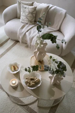 Light en Living Salontafel S/2 Ø65x38+Ø75x42 cm SADAR zand+l bruin gespikkld