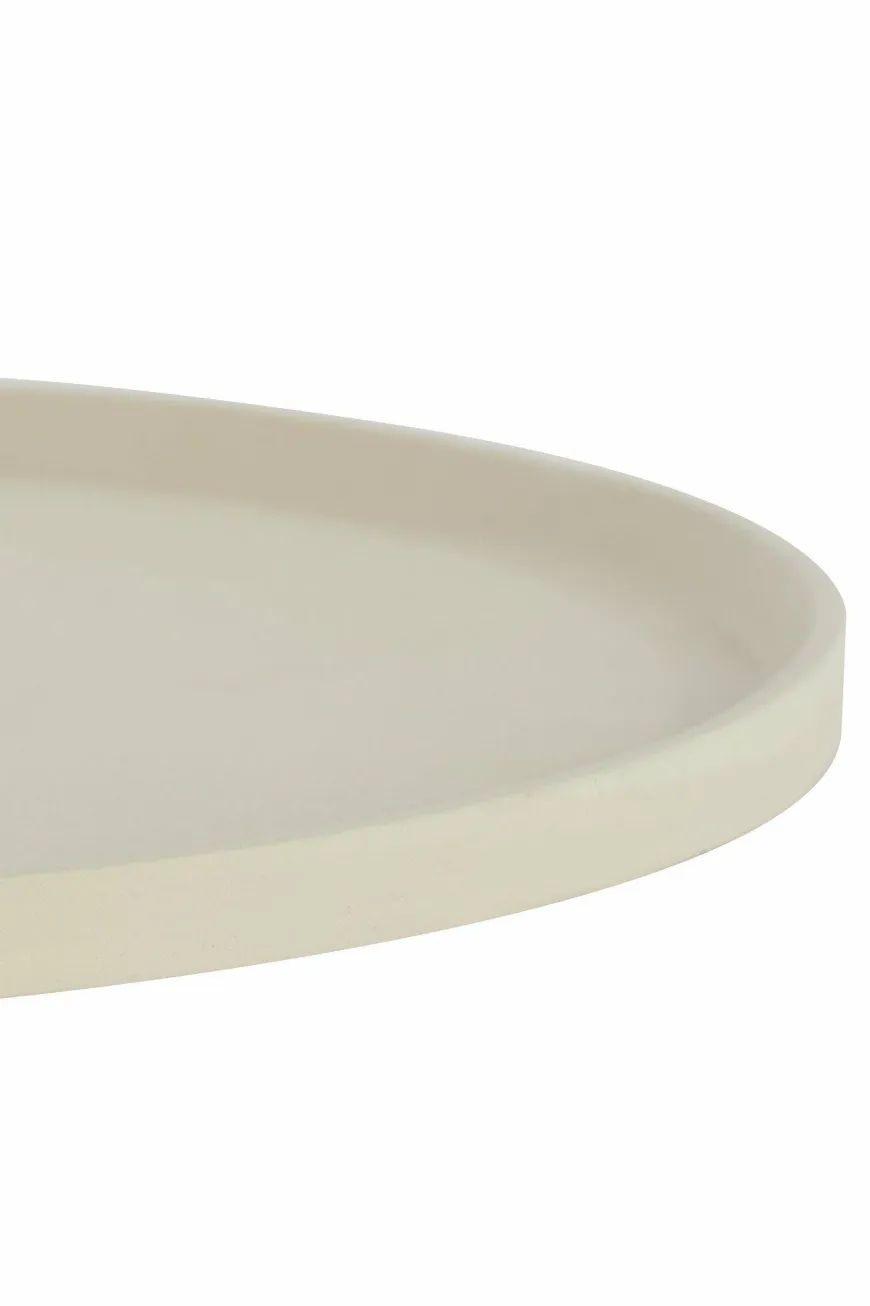 Light en Living Schaal Ø40x1,5 cm MAES crème