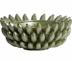Light en Living Schaal Ø34x15 cm ZITA keramiek groen parelmoer