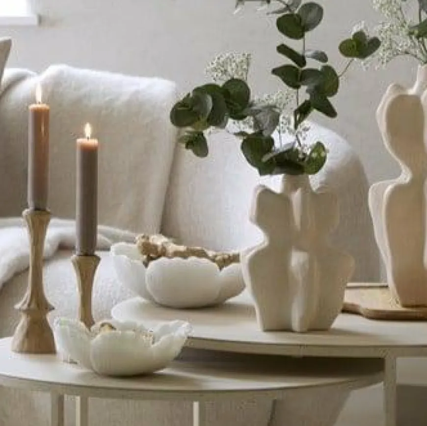 Light en Living Schaal 20,5X19,5X7,5 cm FRESIA creme