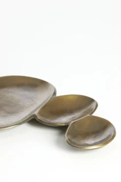 Light en Living Schaal 61x19x2 cm NICOSIA antiek brons