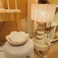 Light en Living Schaal 25,5x24x9,5 cm FRESIA crème