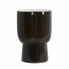 Light en Living Sidetable Ø34,5X45 cm JUNTO keramiek donkerbruin