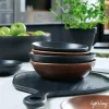 Light en Living Snijplank 34x23,5x1,5 cm KUMASI hout zwart