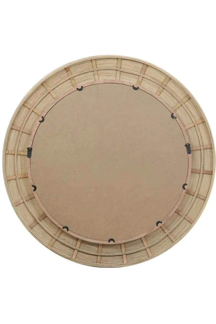 Light en Living Spiegel Ø109,5x4,5 cm PIEDRE rotan naturel