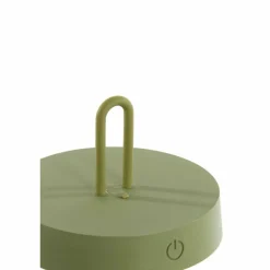 Light en Living Tafellamp LED Ø13x28,5 cm ANKENTA olijf groen+hout naturel