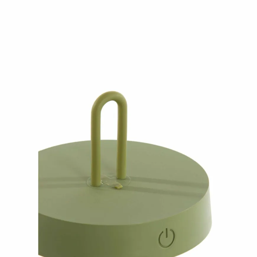 Light en Living Tafellamp LED Ø13x28,5 cm ANKENTA olijf groen+hout naturel