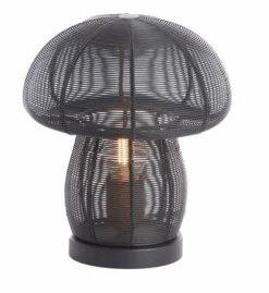 Light en Living Tafellamp Ø20x24 cm MUSHROOM mat zwart