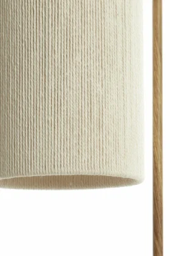Light en Living Tafellamp 26x20x59,5 cm DONIO hout print naturel+touw crème
