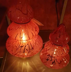 Light en Living Tafellamp LED Ø19x28 cm TREE glas rood