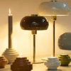 Light en Living Tafellamp Ø26x47 cm SURIN glans crème+goud