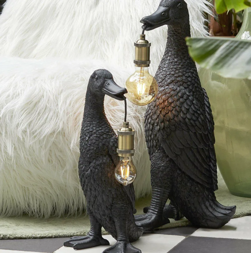 Light en Living Tafellamp 23,5x23x48,5 cm DUCK zwart