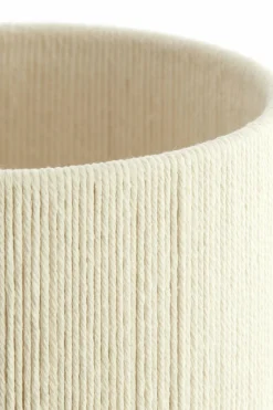Light en Living Tafellamp Ø22x67,5 cm DANIALO hout print donkerbruin+touw crème