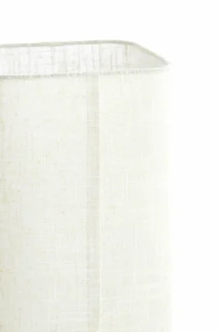 Light en Living Tafellamp 21,5X21,5X50,5 Cm WYN hout Natur+Linen Creme