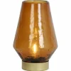 Light en Living Tafellamp LED JAYA glas bruin+goud