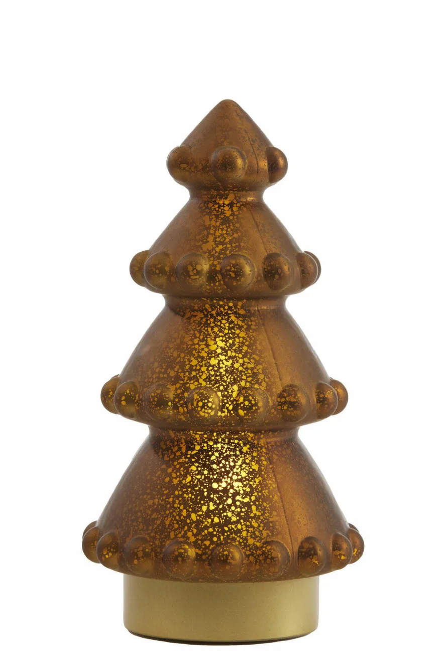 Light en Living Tafellamp LED Ø15x28.5 cm TREE metallic mat geel+goud