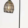 Light en Living Tafellamp 23x18x60 cm MEYA mat zwart+goud