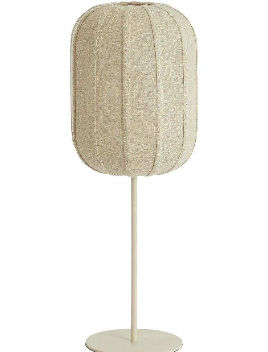 Light en Living Tafellamp SOLUNE Ø25x70 cm – Naturel & Crème | Light & Living