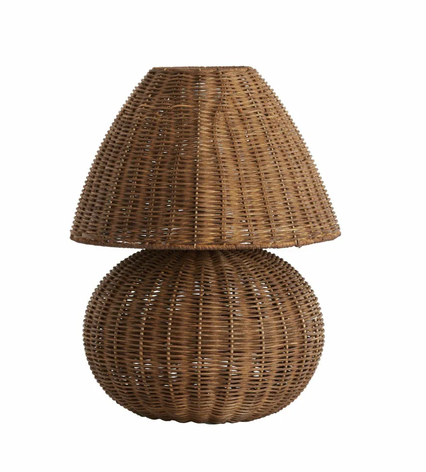 Light en Living Tafellamp Ø27,5x35 cm MAVON rattan donkerbruin