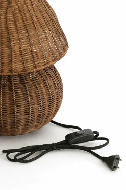 Light en Living Tafellamp Ø27,5x35 cm MAVON rattan donkerbruin