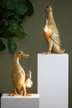 Light en Living Tafellamp 32x31x65 cm DUCK antiek brons