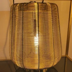 Light en Living Tafellamp ADETA 2 maten in mat zwart en goud