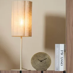 Light en Living Tafellamp Ø20x70 cm FRINGE naturel+crème