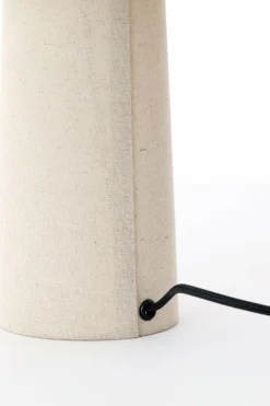 Light en Living Tafellamp Ø25X50 Cm Musaby linnen wit