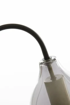 Light en Living Tafellamp 35x20x51,5 cm LUKARO glas smoke+mat zwart