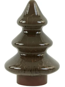 Light en Living Tafellamp LED Ø14x20 cm TREE glas bruin+koper