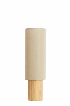 Light en Living Tafellamp 30x20x70 cm LASLO hout natural+linnen naturel