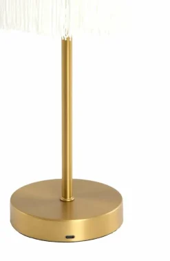 Light en Living Tafellamp LED Ø17x35 cm DINY antiek brons+crème