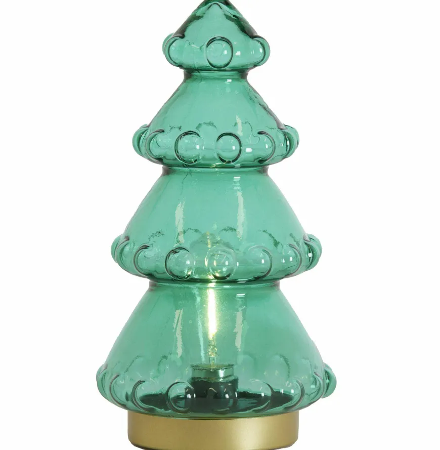 Light en Living Tafellamp LED Ø15x28.5 cm TREE groen-blauw+goud