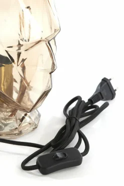 Light en Living Tafellamp Ø20x25 cm HEAD glas bruin vrouw