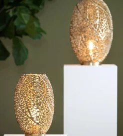 Light en Living Tafellamp SINULA goud - 2 maten