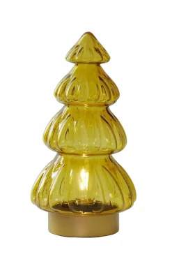 Light en Living Tafellamp LED Ø15x28 cm TREE glas glans okergeel