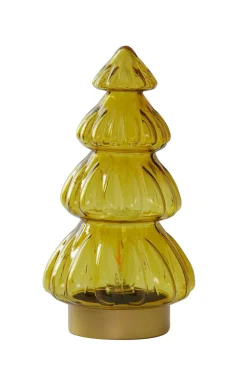 Light en Living Tafellamp LED Ø15x28 cm TREE glas glans okergeel