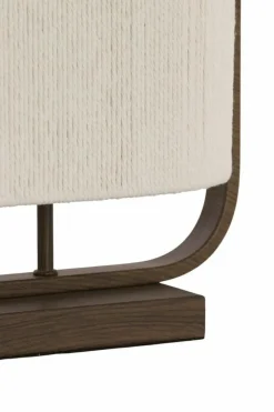 Light en Living Tafellamp 45x15x37,5 cm LECCE donkerbruin + touw naturel