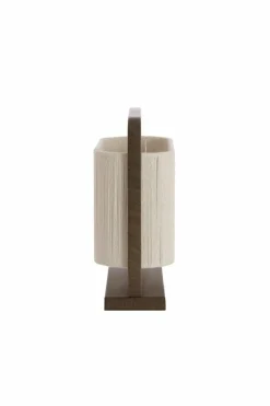 Light en Living Tafellamp 45x15x37,5 cm LECCE donkerbruin + touw naturel