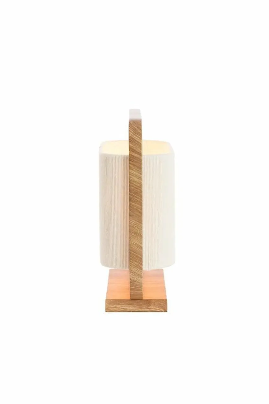 Light en Living Tafellamp 45x15x37,5 cm LECCE houtprint + touw naturel