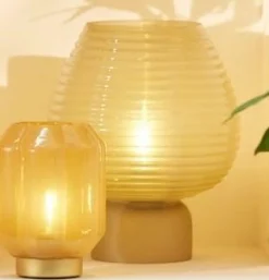 Light en Living Tafellamp LED Ø22x27 cm ALENNA glas groen grijs