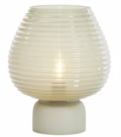 Light en Living Tafellamp LED Ø22x27 cm ALENNA glas groen grijs