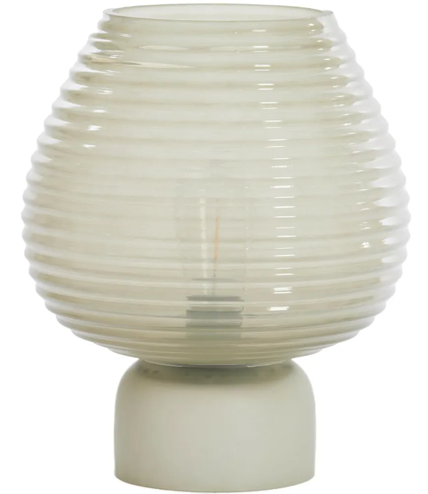 Light en Living Tafellamp LED Ø22x27 cm ALENNA glas groen grijs