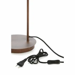 Light en Living Tafellamp 30x20x61 cm BAYLIE hout print d bruin+bruin glas